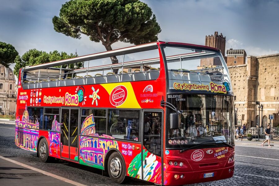 Rome: City Sightseeing Hop-on Hop-off Bus with Audioguide - Colosseum area: you’ll see it clearly, even if you don’t get off