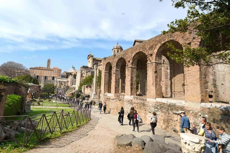 Rome: Colosseum, Forum, Palatine Hill Entry, and Audio Guide - Palatine Hill: Romulus origins, imperial residences, and big views