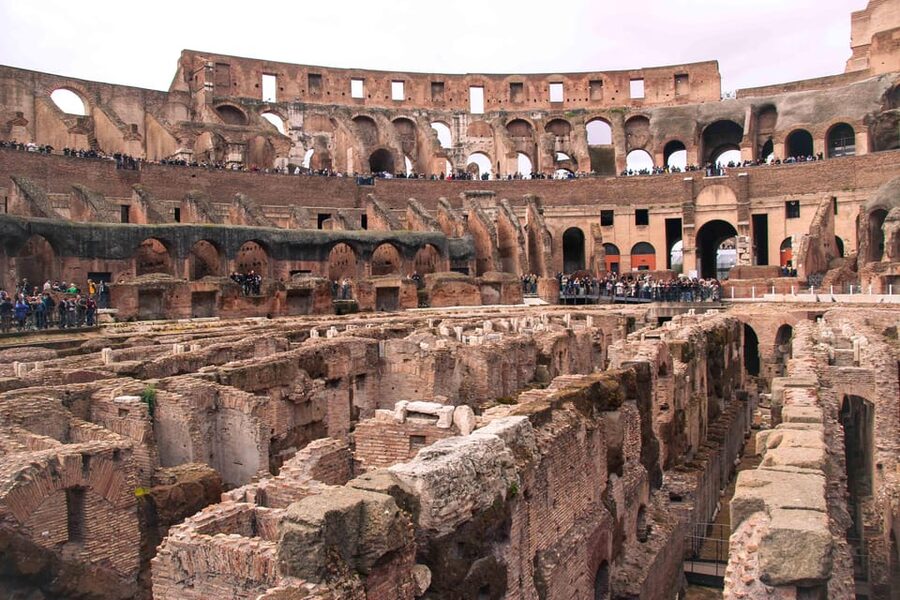 Rome: Colosseum & Forum with Audio Guide App -Optional Arena - Entering The Colosseum: separate entrance, security, and ID checks
