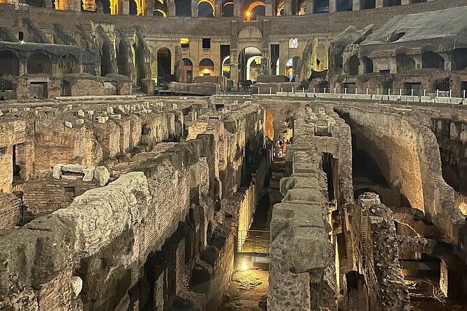 Rome: Colosseum Tour by Night with Arena & Underground - Arena floor access: seeing the Colosseum like the show