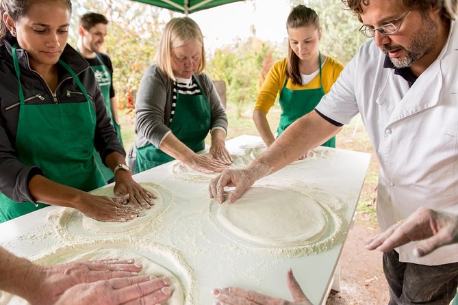 Rome Cooking Class: Make Pizza and Pasta with Wine & Dessert - Step 1: Making your pizza dough, then baking in a wood-fired oven