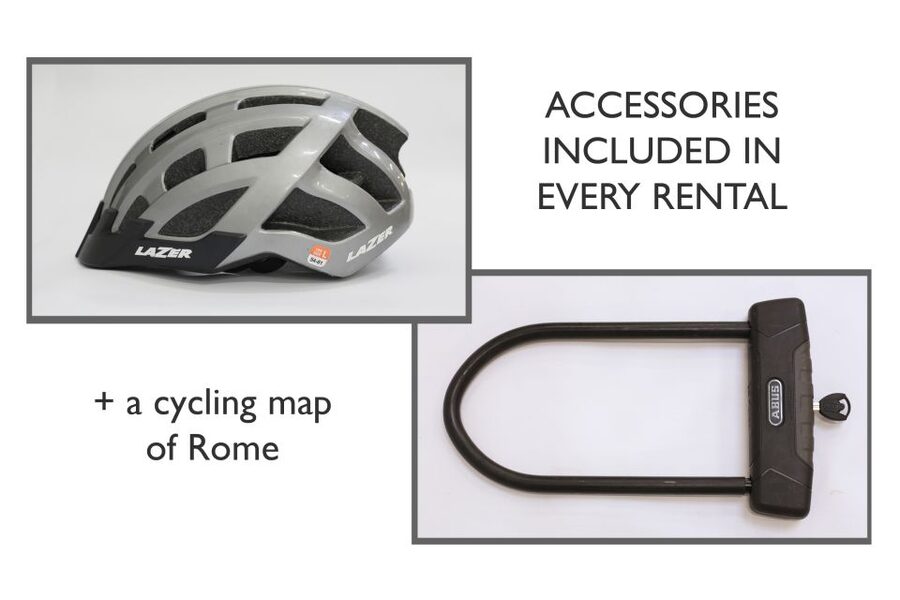 Rome: E-Bike Rental with Helmet and U-Lock - Key highlights to know before you ride