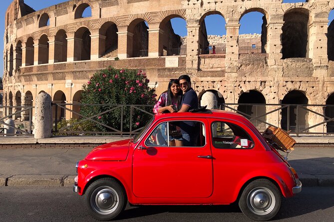 Rome Fiat 500 Vintage tour - Terrazza del Gianicolo: the viewpoint stop that makes the day feel complete