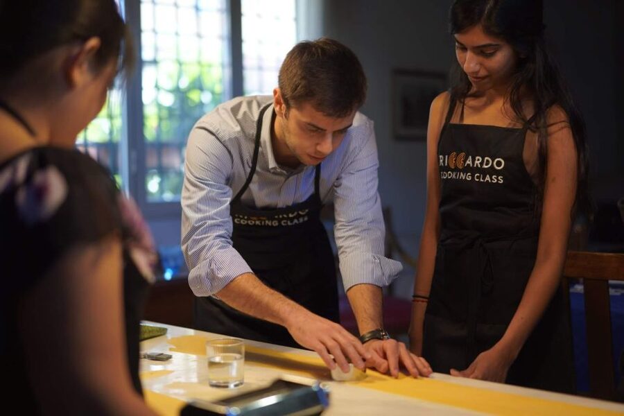 Rome: Fresh Pasta-Making Class with Italian Chef and Wine - How the hands-on part usually unfolds in the kitchen