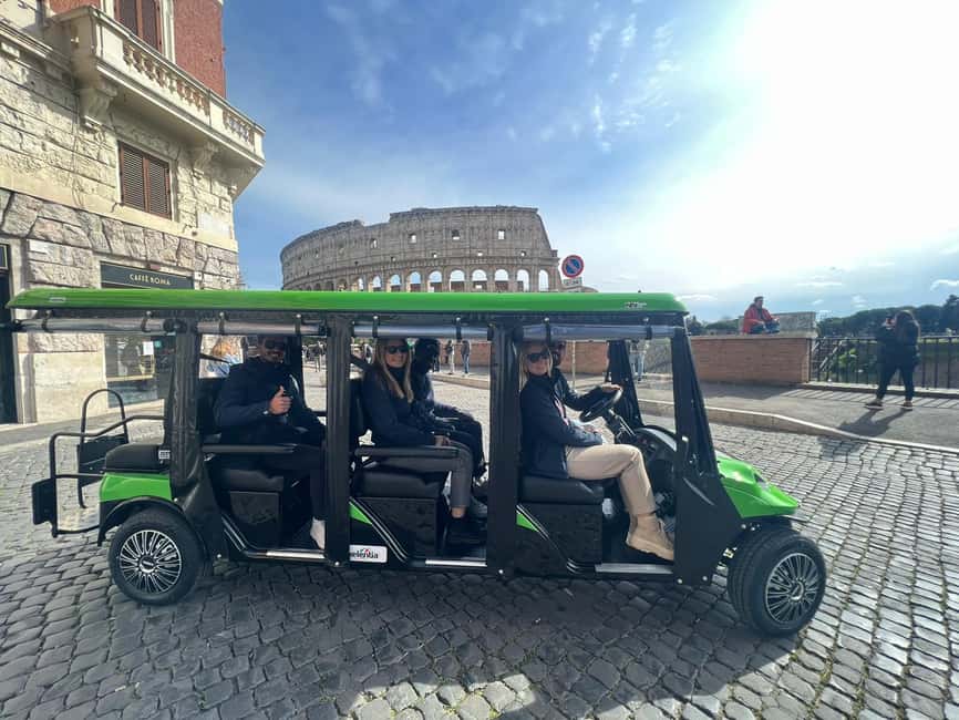 Rome: Golf Cart Tour with Artisanal Gelato Tasting - Circus Maximus for Panoramic City Views