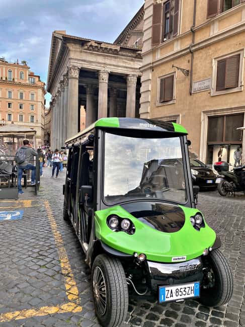 Rome: Golf Cart Tour with Artisanal Gelato Tasting - Pantheon Break Time Plus the Gelato Reset
