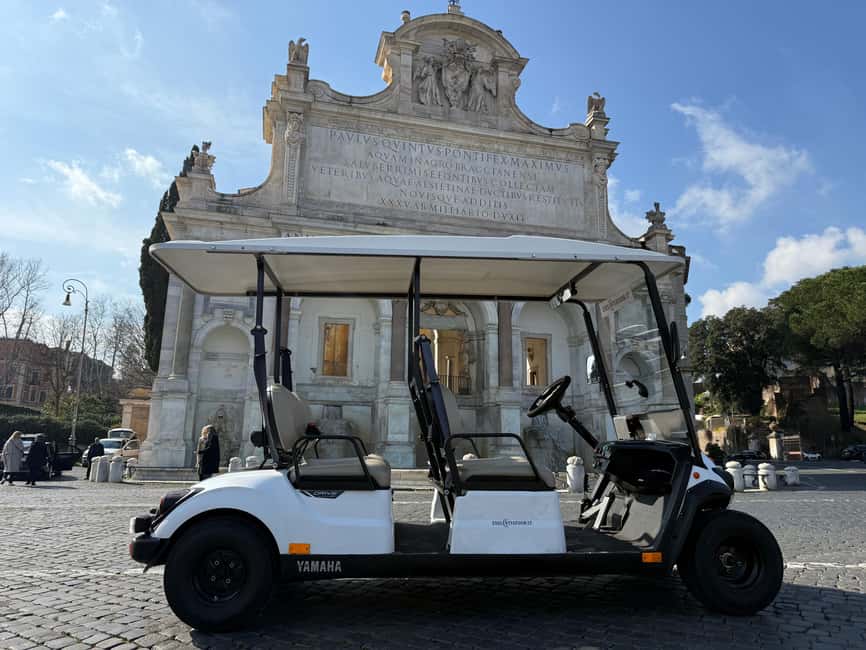 Rome: Guided Golf Cart Tour with Pickup - Why a golf cart at night beats walking for first-time Rome
