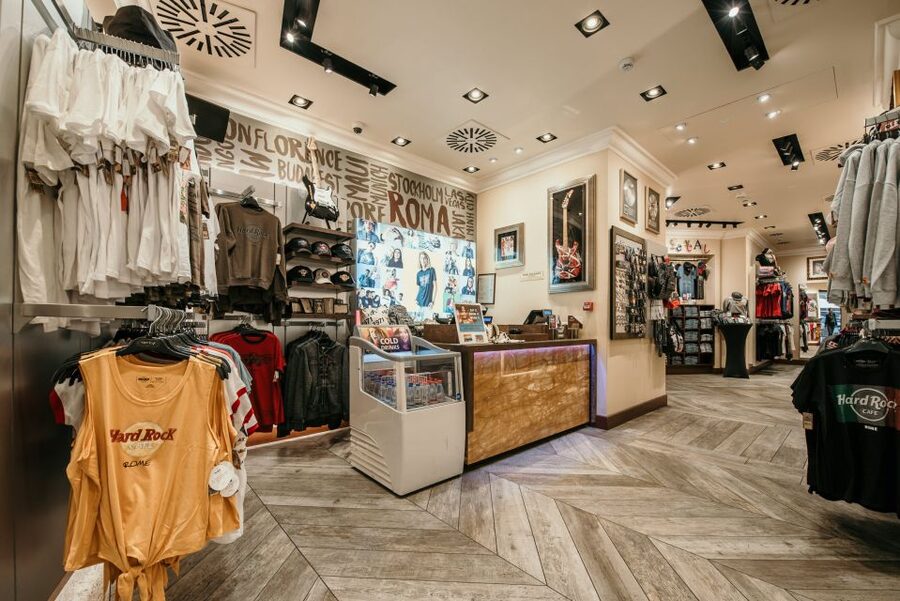 Rome: Hard Rock Cafe Experience - The rock memorabilia and the shop you will probably visit
