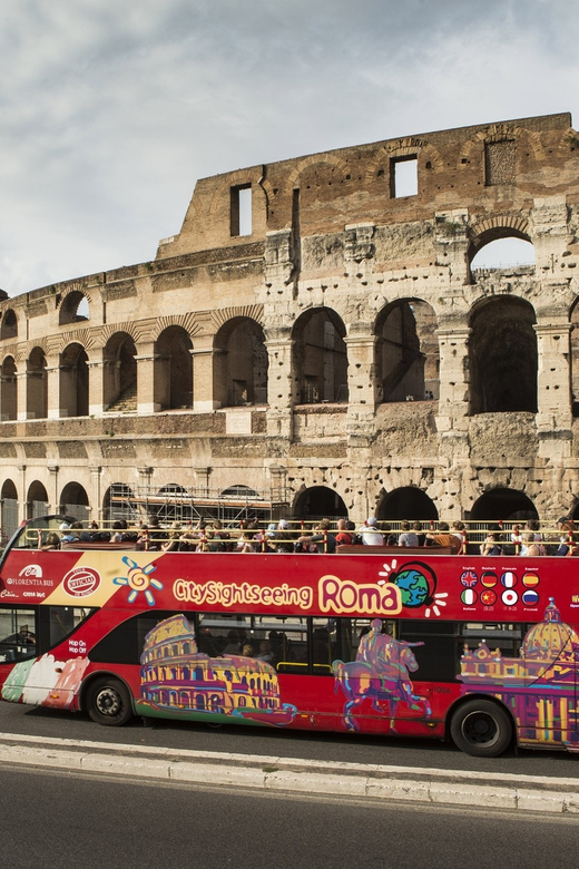 Rome: Hop-on Hop-off Bus Tour and Colosseum Experience - Entering the Colosseum, Roman Forum, and Palatine Hill