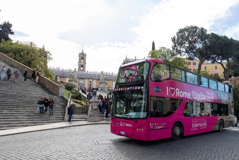 Rome: Hop-on Hop-off Sightseeing Bus Tour with Audioguide - Circus Maximus and the Mouth of Truth area pause