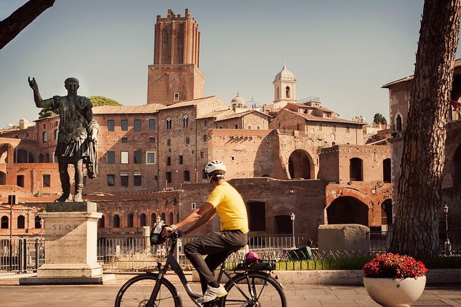 Rome in a Day Cannondale E-Bike Tour with Typical Italian Lunch - Trastevere back alleys and the Capitoline over the Forum