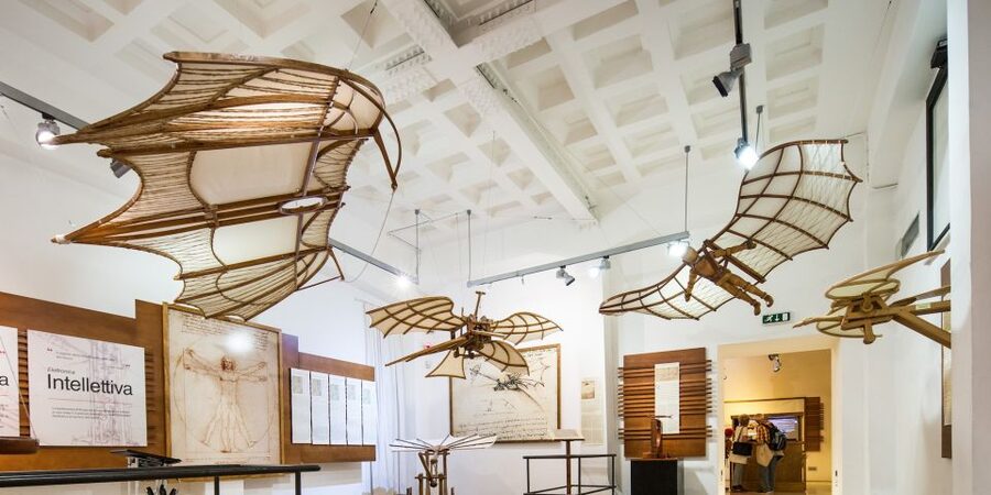 Rome: Leonardo da Vinci Exhibition Entrance Ticket - The route: 4 sections that connect engineering and imagination