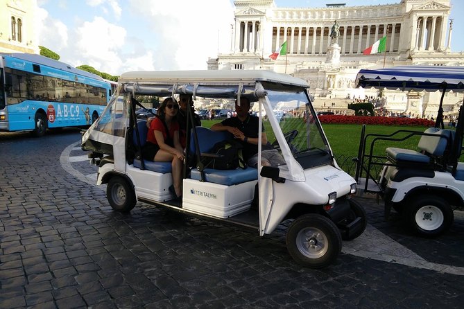 Rome Must See Golf Cart Tour: Pantheon Navona & Trevi Fountain - Half-Day Rome Power Tour, minus Traffic Jams