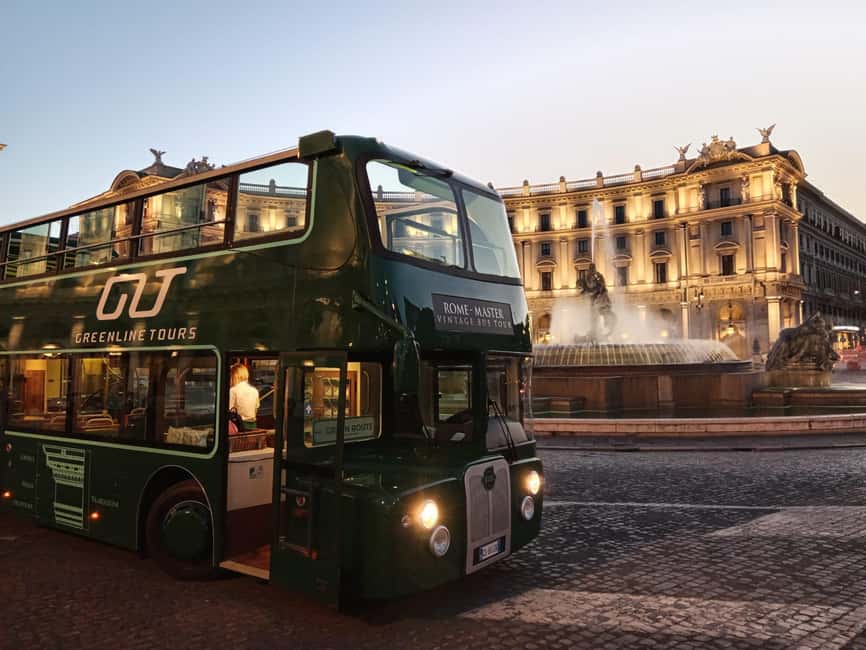 Rome: Nighttime Tour by Open-Top Bus - Colosseum after dark: the lit-up moment you can actually catch