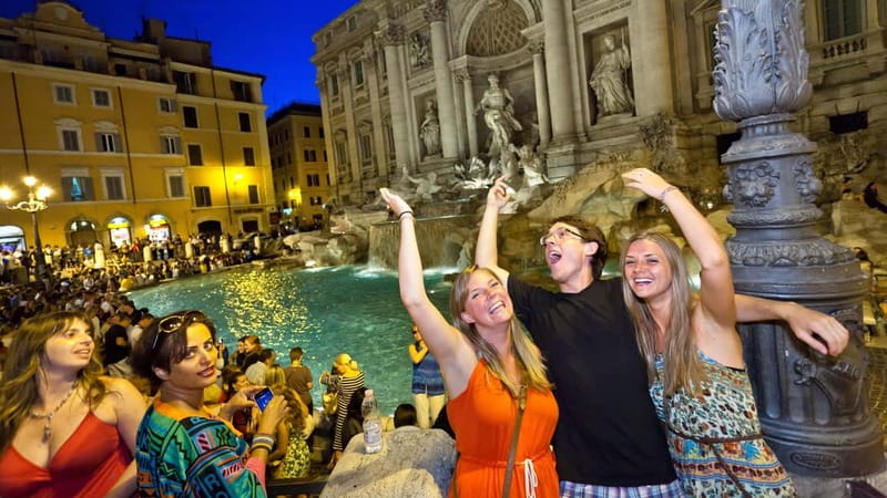 Rome: Nocturnal Golf Cart Tour - Colosseum night photos, with the Forum area in the mix