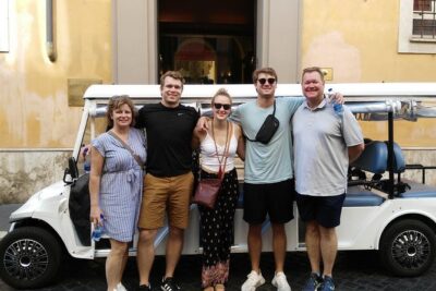 Rome on a Golf Cart Semi-Private Tour Max 6 with Private Option