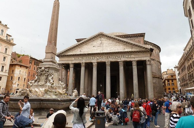 Rome Pantheon Guided Audio Tour Skip The Line Escorted Entrance - How the Smartphone Audio Works (QR Code, Pause, and Headphones)