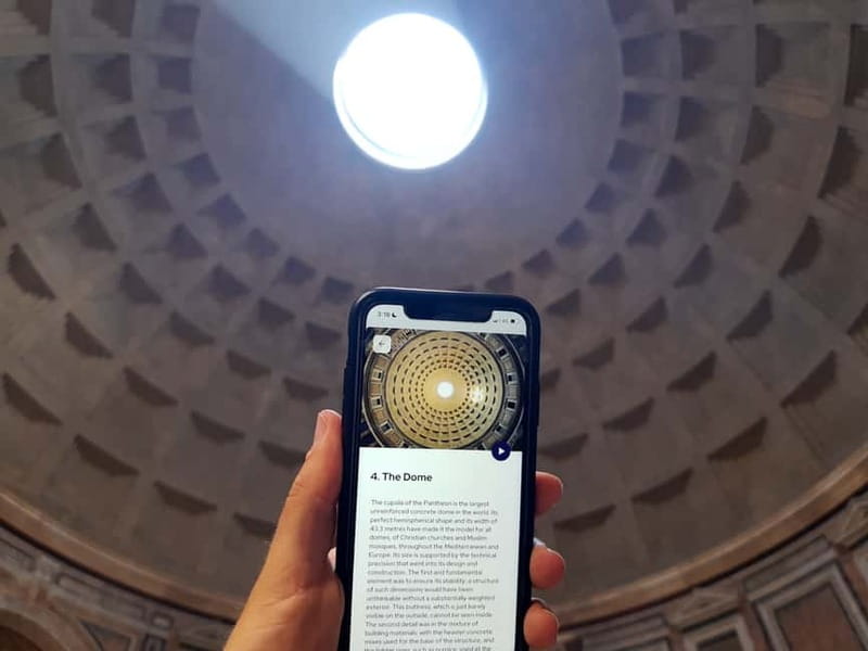 Rome: Pantheon Priority Entry Ticket & Interactive App - Inside the Pantheon Dome, the Details That Make It Feel Different