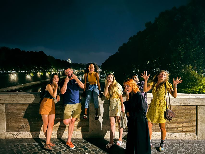 Rome: Paranormal Night Walking Tour & Secret Backstreets - The walk to Ponte Sisto, where the night gets darker