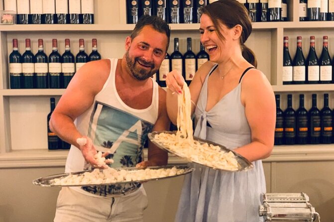 Rome Pasta & Tiramisu Making Class with Fine Wine - Fresh Pasta Workshop at Il Segreto: Fettuccine and Ravioli From Scratch