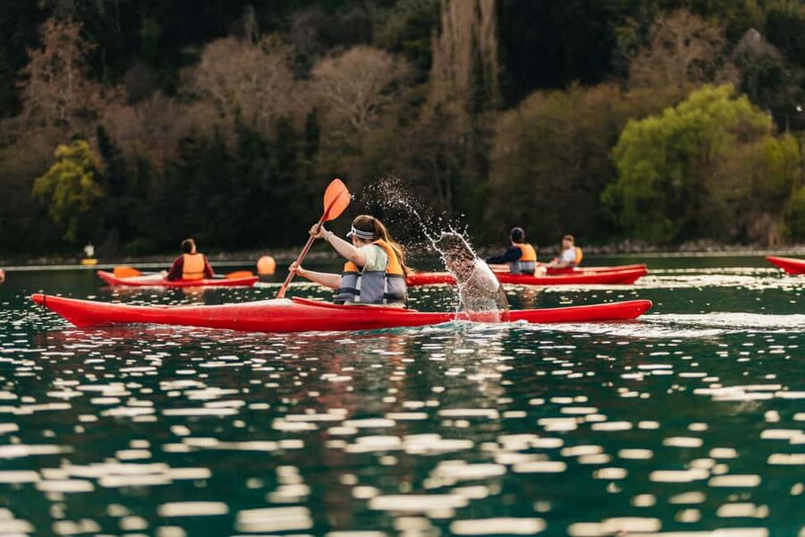Rome: Popes' Lake, Kayak Tour with Swimming & Roman Pizza - Your route on Lake Albano: Roman sites and named stops you can picture