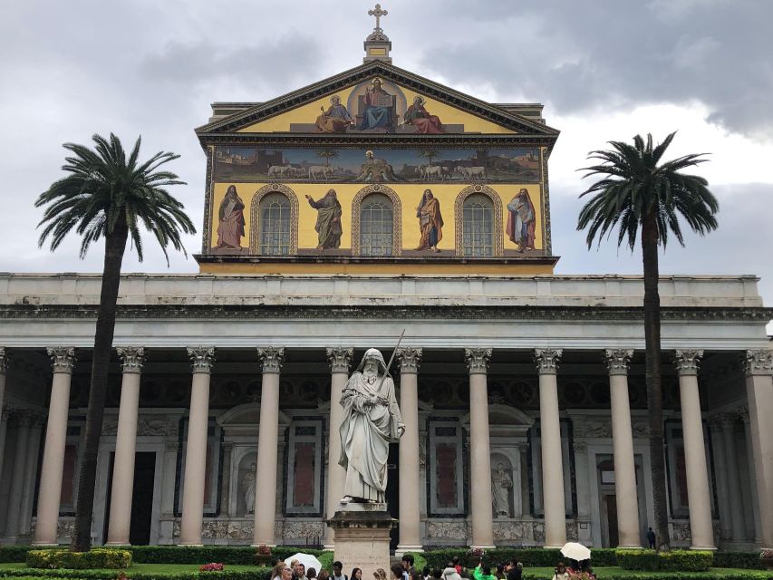 Rome: St Paul's Basilica, Sarcophagus, & Major Basilica Tour - Mosaics, Golden Facade, and the Art You’ll Understand Better