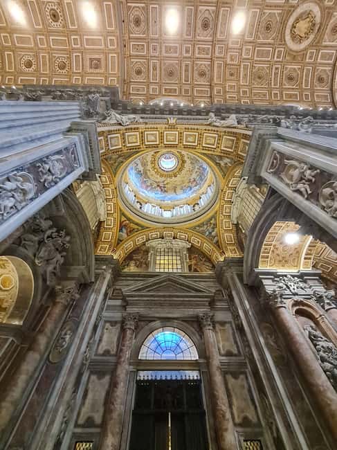 Rome: St. Peter's Basilica Entry Ticket and AudioGuide - Inside St. Peter’s Basilica: mosaics, marble color, and sculpture moments