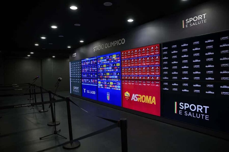 Rome: Stadio Olimpico Tour - Mixed zone walkthrough: timelines, interactive screens, and QR surprises