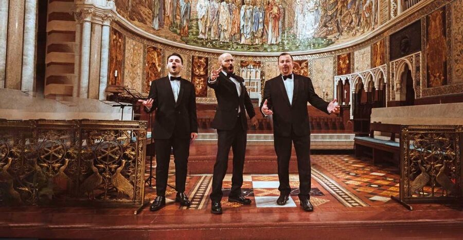 Rome: The Three Tenors at St. Paul's Church Concert Ticket - The Two-Part Program, Opera Arias Plus Naples Songs