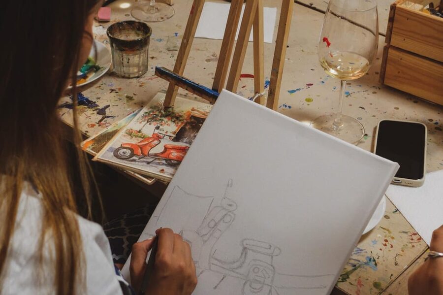 Rome: Tipsy Painting Class with Fine Wine and Arts - Unlimited Italian Wine and Roman Pizza, What’s Included and What to Expect