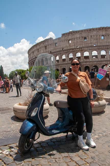 Rome Vespa: Photos, City Highlights, Sightseeing by Vespa - The Colosseum stop: a quick guided orientation, not a full visit
