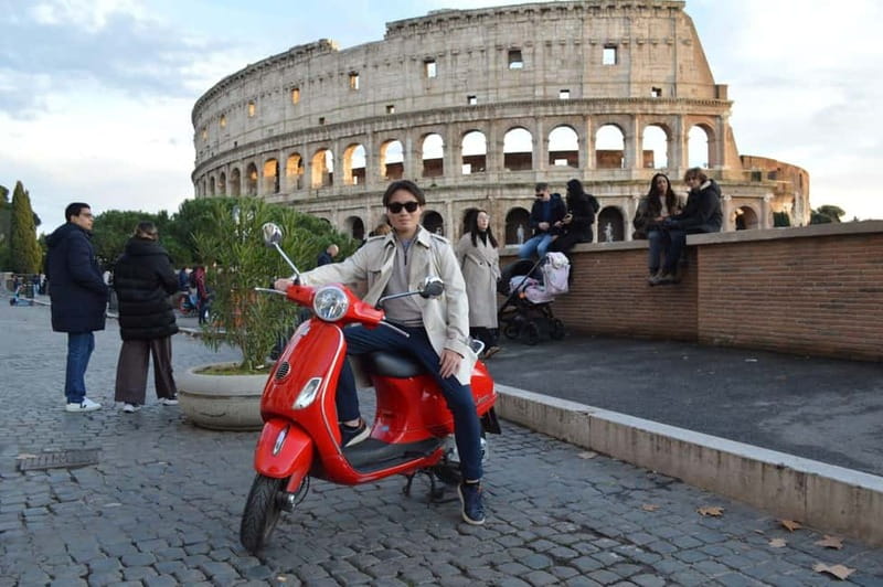 Rome Vespa: Photos, City Highlights, Sightseeing by Vespa - Meeting at Via Cavour, then rolling past the Colosseum
