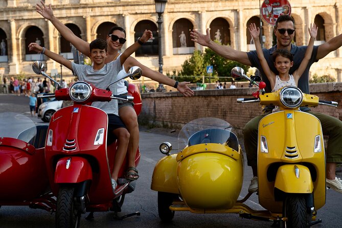 Rome Vespa Sidecar Tour — 90-Minute City Highlights Tour - Villa Borghese pinchos and panoramic city views