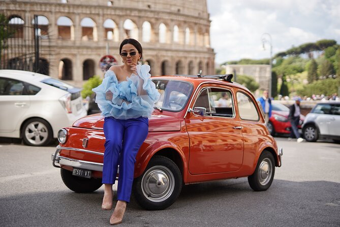 Rome Vintage Fiat 500 car Tour With Photographer - Stop 1: Giardino degli Aranci on the Aventine Hill (the view you came for)