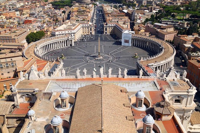 St. Peter’s Basilica Priority Access Tour with Dome & Crypt - Climbing St. Peter’s dome: elevator to first terrace, then 320 steps to the top