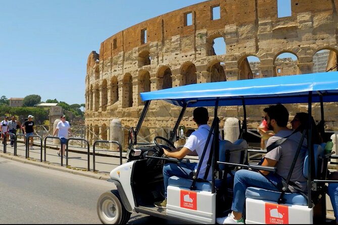 The best of Rome by Golf Cart - private tour - The Colosseum stop: what you get, and what you do not