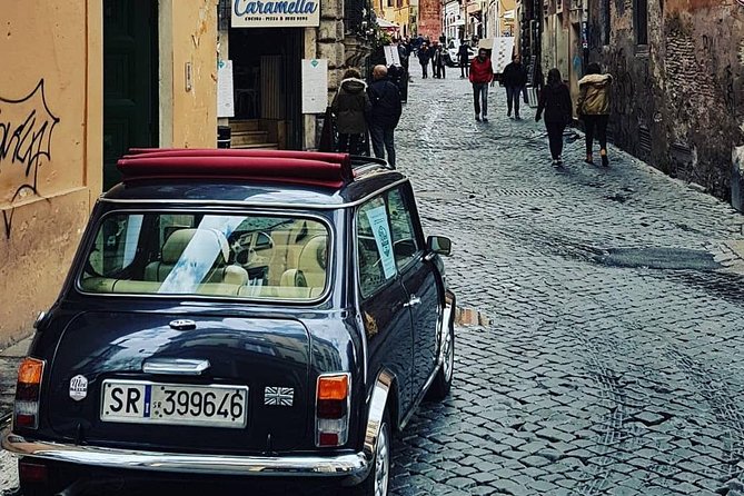THINK BIG, GO MINI! Rome Day&Night in Mini Cooper Classic Cabrio - Aperitif breaks and hilltop views from Gianicolo and Aventine