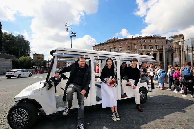 Tour of Rome in 7 Seater Golf Cart - Aventine Hill, Keyhole Photos, and Garden Views