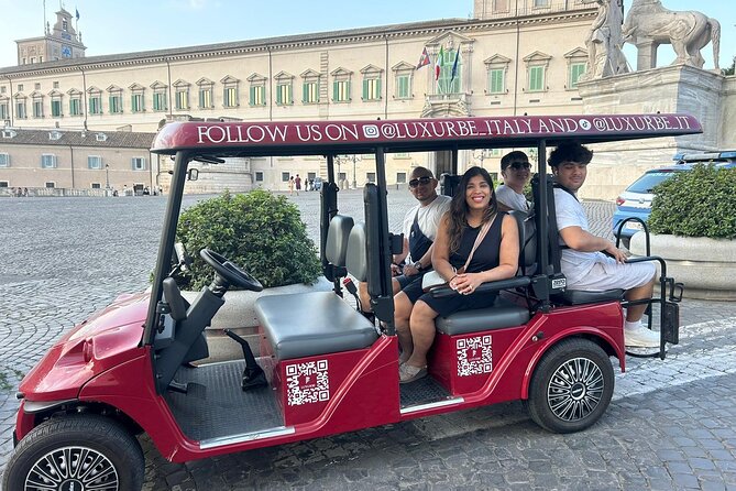 Tour of Rome in Golf Cart: Seven Hills of Rome - Palatine Hill and the Forum Edge From the Cart