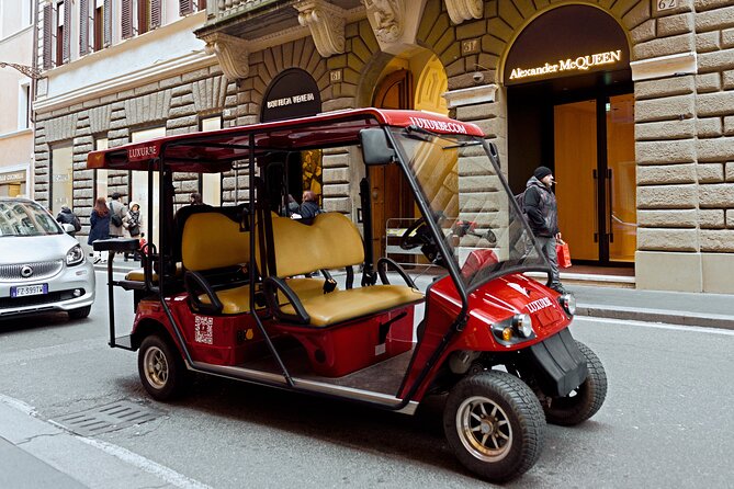 Tour of Rome in Golf Cart: Squares and Fountains of Rome - Via dei Condotti start point: luxury streets and an easy meet-up