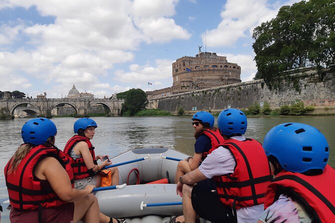 Urban Rafting on Rome's Tiber River - Porta del Popolo, Castel Sant’Angelo, Isola Tiberina from the river