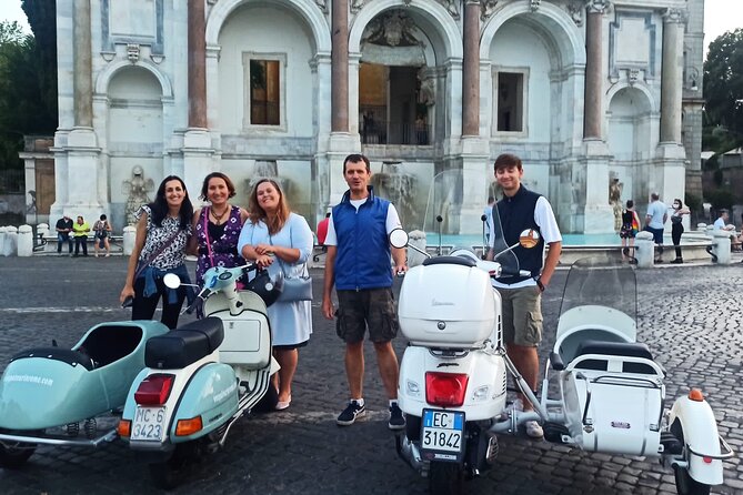 Vespa Sidecar Tour at Day/Night with Pickup - Giardino degli Aranci: The Orange Tree Garden Pause