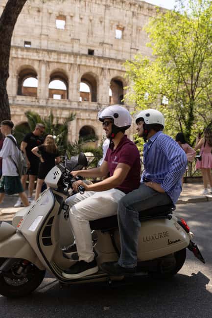 Vespa Sidecar Tour: Highlights of Rome - Colosseum stop: iconic exterior views, with tickets extra
