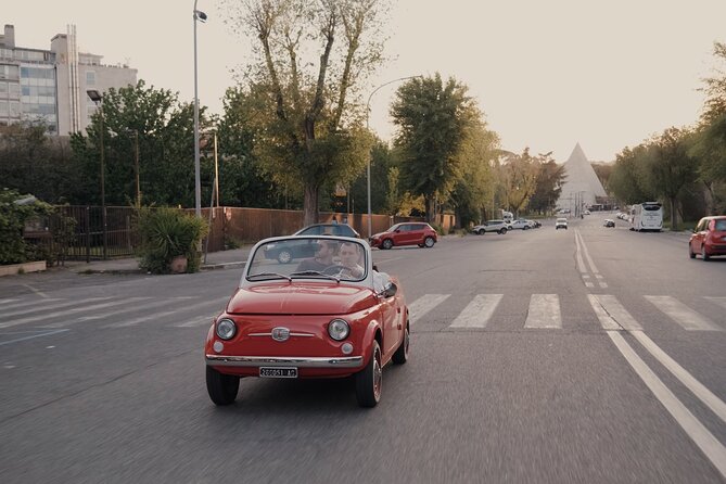 Vintage Fiat 500 Cabriolet: Rome's Highlight Semi Private Tour - Your route overview: Vatican viewpoints, Trastevere streets, and a Colosseum finish