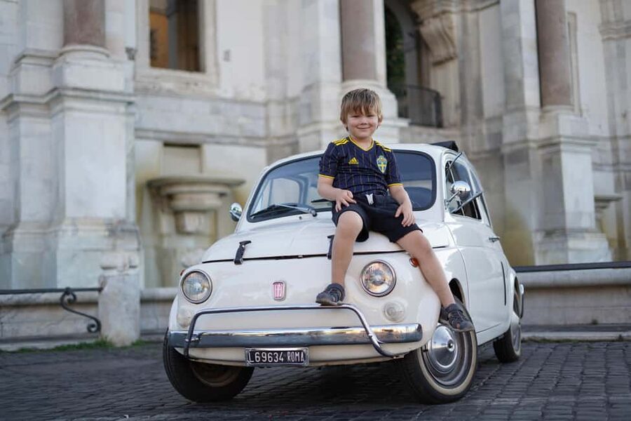 Vintage Fiat500 car Tour by Professional Photographer - Colosseum photo stop: quick, scenic, and actually workable