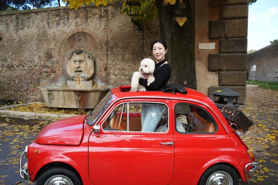 Vintage Fiat500 car Tour by Professional Photographer - Giardino degli Aranci (Orange Garden): your time to slow down